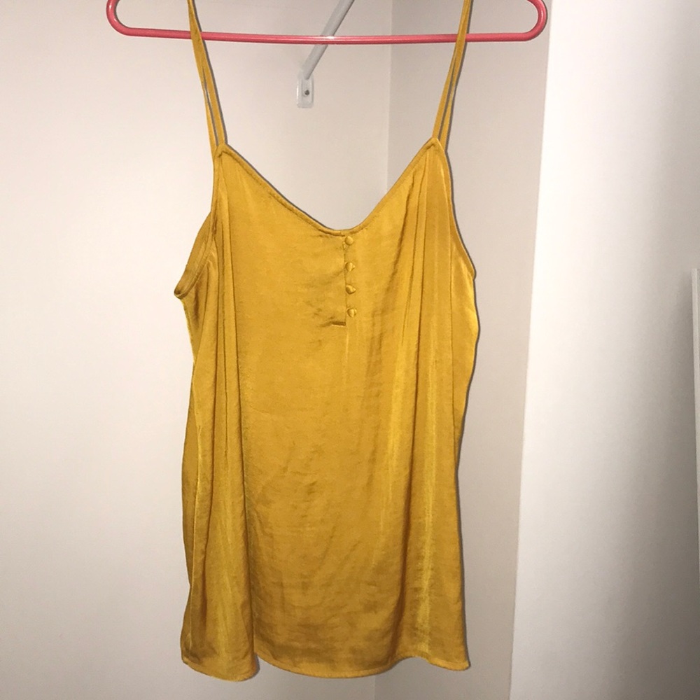 Silk mustard yellow blouse